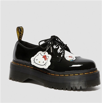 DR. MARTENS 马汀联乘Hello Kitty 1461 3孔厚底漆皮鞋 25912009